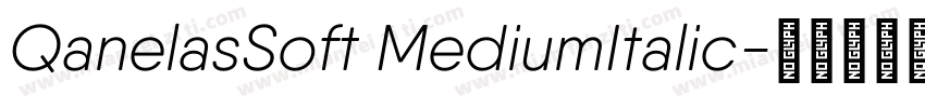 QanelasSoft MediumItalic字体转换